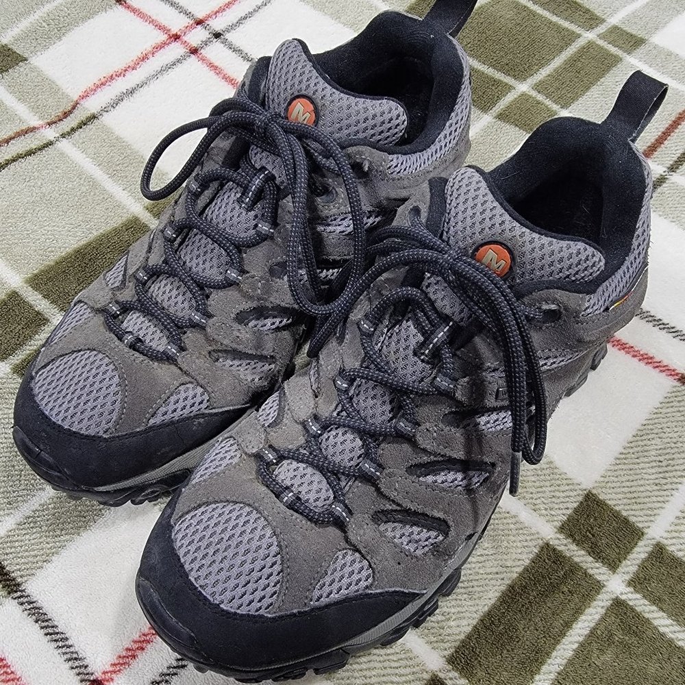 Mens Merrell Moab Waterproof J88629 Beluga Hiking Shoes - Size 10